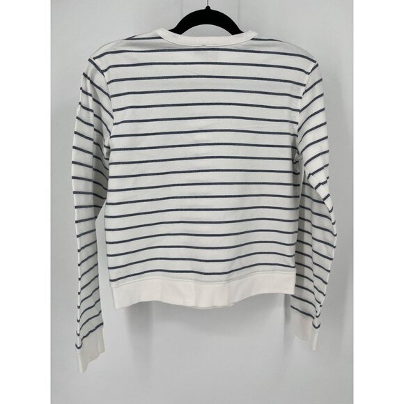 Asos Ladies Navy Stripe Jersey Knit Long Sleeve Top Size Small - Picture 6 of 15